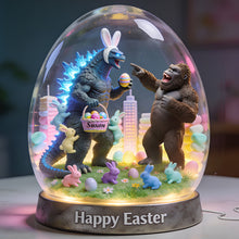 Load image into Gallery viewer, Happy Easter: Playful Glow Acrylic Light Box - Personalized Gift for Everyone Light Box PopCulturePrints