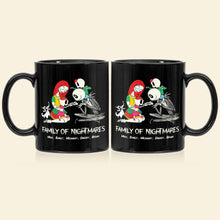 Load image into Gallery viewer, Family of Nightmares Personalized Black Mug Coffee Mug PopCulturePrints