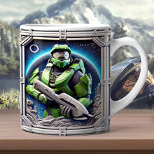 Load image into Gallery viewer, Halo Infinite 3D Effect Gamer Mug - Customizable Coffee Mug PopCulturePrints