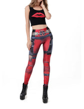 Load image into Gallery viewer, Heroic Antihero Leggings AOP Products PopCulturePrints