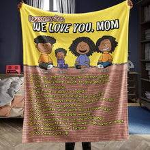 Load image into Gallery viewer, Personalized We Love You Mom Blanket | Perfect Gift for Mother's Day Blanket PopCulturePrints
