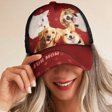 Load image into Gallery viewer, Personalized Dog Dad Cap - Custom Photo Mesh-back Casual Cap for Proud Dog Parents Mesh-back Casual Cap PopCulturePrints