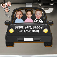 Load image into Gallery viewer, Drive Safe, Daddy! - Personalized Funny Car Visor Clip for Safe Driving Car Visor Clip PopCulturePrints