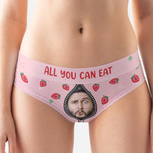 Load image into Gallery viewer, Custom All You Can Eat Couple's Women's Briefs Boxer Briefs PopCulturePrints