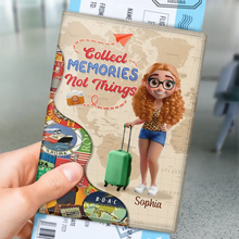 Load image into Gallery viewer, And So The Adventure Begins - Personalized Passport Cover & Holder Passport Holder PopCulturePrints