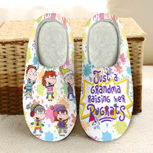 Load image into Gallery viewer, Personalized Grandma Cartoon Slippers - Rugrats Theme Shoes PopCulturePrints