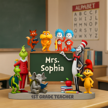 Load image into Gallery viewer, "The Influence of a Great Teacher Lasts a Lifetime" - Personalized Teacher Acrylic Plaque - Custom Gift for Educators, Students, and Parents Shaped Plaques PopCulturePrints