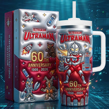 Load image into Gallery viewer, Celebrate 60 Years of Ultraman - Personalized Anniversary Giant Hero Tumbler Tumbler Cup PopCulturePrints
