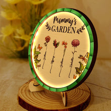 Load image into Gallery viewer, Grandma's Garden - Personalized LED Light Wooden Plaque for Special Moments LED Light Wooden Plaque PopCulturePrints