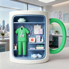 Load image into Gallery viewer, Nurse Coffee Accent Mug - Personalized Gift for Nurses and Healthcare Heroes Coffee Mug PopCulturePrints
