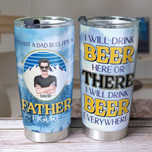 Load image into Gallery viewer, Father Figure Personalized Beer Lover Tumbler – Custom Design Tumbler Cup PopCulturePrints