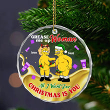 Load image into Gallery viewer, Personalized Couple Christmas Ornament - Funny Holiday Decor for Valentine's Day Gifts Ornament PopCulturePrints