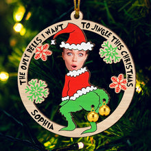 Load image into Gallery viewer, Personalized Christmas Photo Ornament for Couples Ornament PopCulturePrints