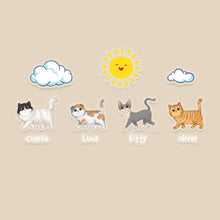 Load image into Gallery viewer, Custom Cat Family Decal - Personalized Car Window Sticker for Cat Lovers Decal Sticker PopCulturePrints