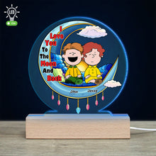 Load image into Gallery viewer, Custom LED Night Light for Couples | Valentine's Day Gifts | Love You To The Moon & Back Led Night Light PopCulturePrints