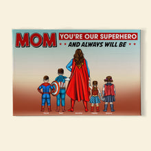 Load image into Gallery viewer, Superhero Mom Personalized Canvas Print Poster & Canvas PopCulturePrints