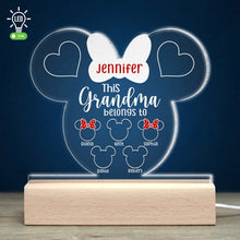 Load image into Gallery viewer, Personalized LED Light: This Grandma Belongs To Her Grandkids Led Night Light PopCulturePrints
