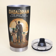 Load image into Gallery viewer, The DADalorian Personalized Tumbler - The Best Dad Gift Tumbler Cup PopCulturePrints