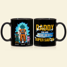 Load image into Gallery viewer, Super Saiyan Dad Personalized Mug - Best Gift for Anime Fans Coffee Mug PopCulturePrints