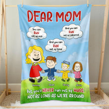 Load image into Gallery viewer, Personalized Warm Blanket for Moms - Dear Mom Gift Blanket PopCulturePrints