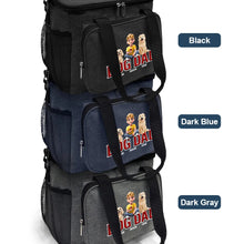 Load image into Gallery viewer, “Celebrating the Pawesome Bond” - Personalized Dog Dad Lunch Bag - Custom Gift for Dog Lovers Lunch Bag, Cooling Tote PopCulturePrints