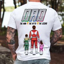 Load image into Gallery viewer, “The Man, The Myth, The Legend” - Power Dad Shirt - Personalized Gifts for Dads, Grandpa, and Father Figures Shirts PopCulturePrints