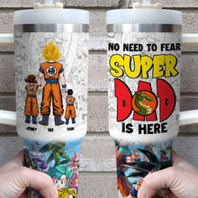 Load image into Gallery viewer, Super Dad Anime Personalized Tumbler - Father's Day Gift Tumbler Cup PopCulturePrints