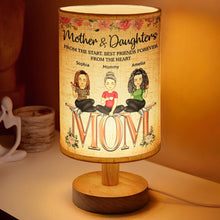 Load image into Gallery viewer, Mother & Daughters - Personalized Fabric Lamp - A Heartfelt Gift for Mom and Grandma Fabric Lamp PopCulturePrints
