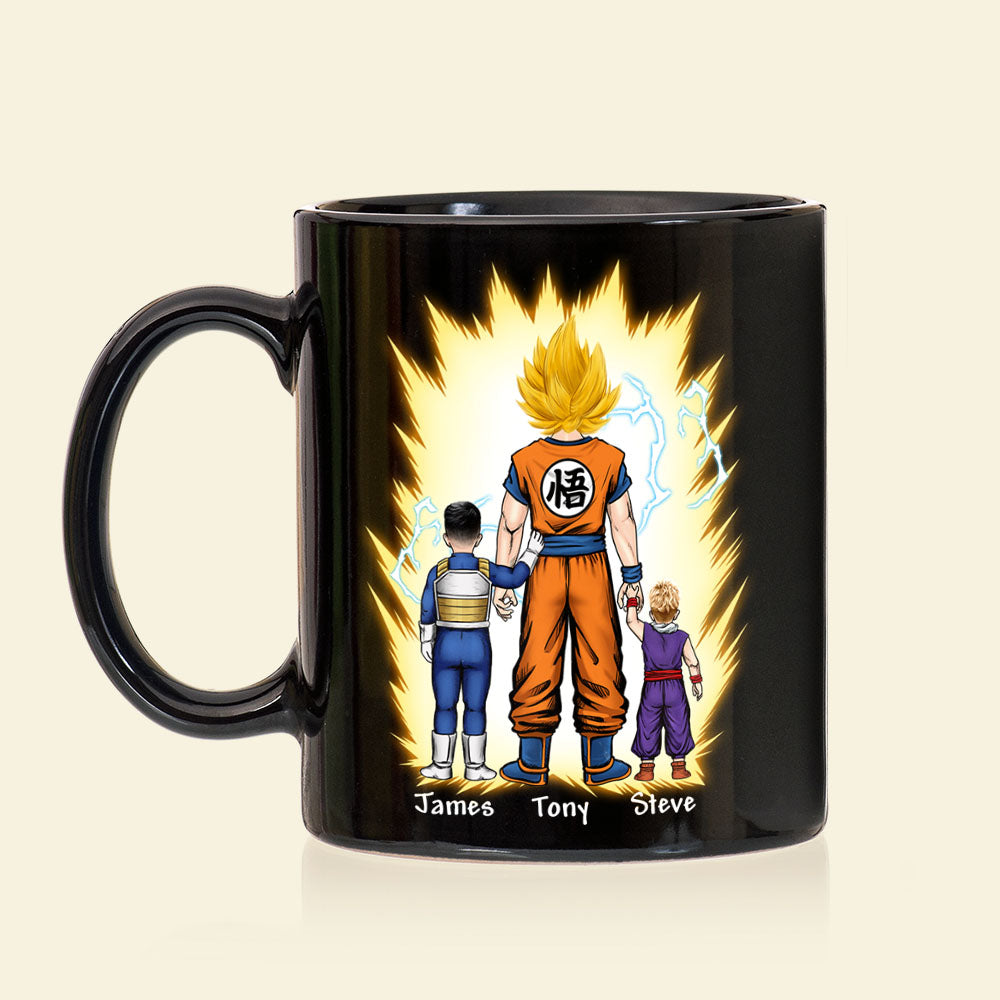 Personalized 'Super Saiyan Dad' Coffee Mug Coffee Mug PopCulturePrints