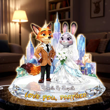 Load image into Gallery viewer, Love You, Partner - Personalized Acrylic Light Box for Couples Light Box PopCulturePrints