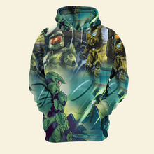 Load image into Gallery viewer, Galactic Warrior Hawaiian 3D Shirt AOP Products PopCulturePrints