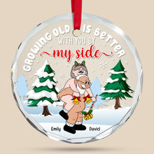 Load image into Gallery viewer, Personalized Christmas Ornament for Couples | Growing Old Together | Valentine's Day Gifts Ornament PopCulturePrints