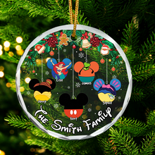 Load image into Gallery viewer, Custom Family Christmas Ornament - Disney Inspired Design Ornament PopCulturePrints
