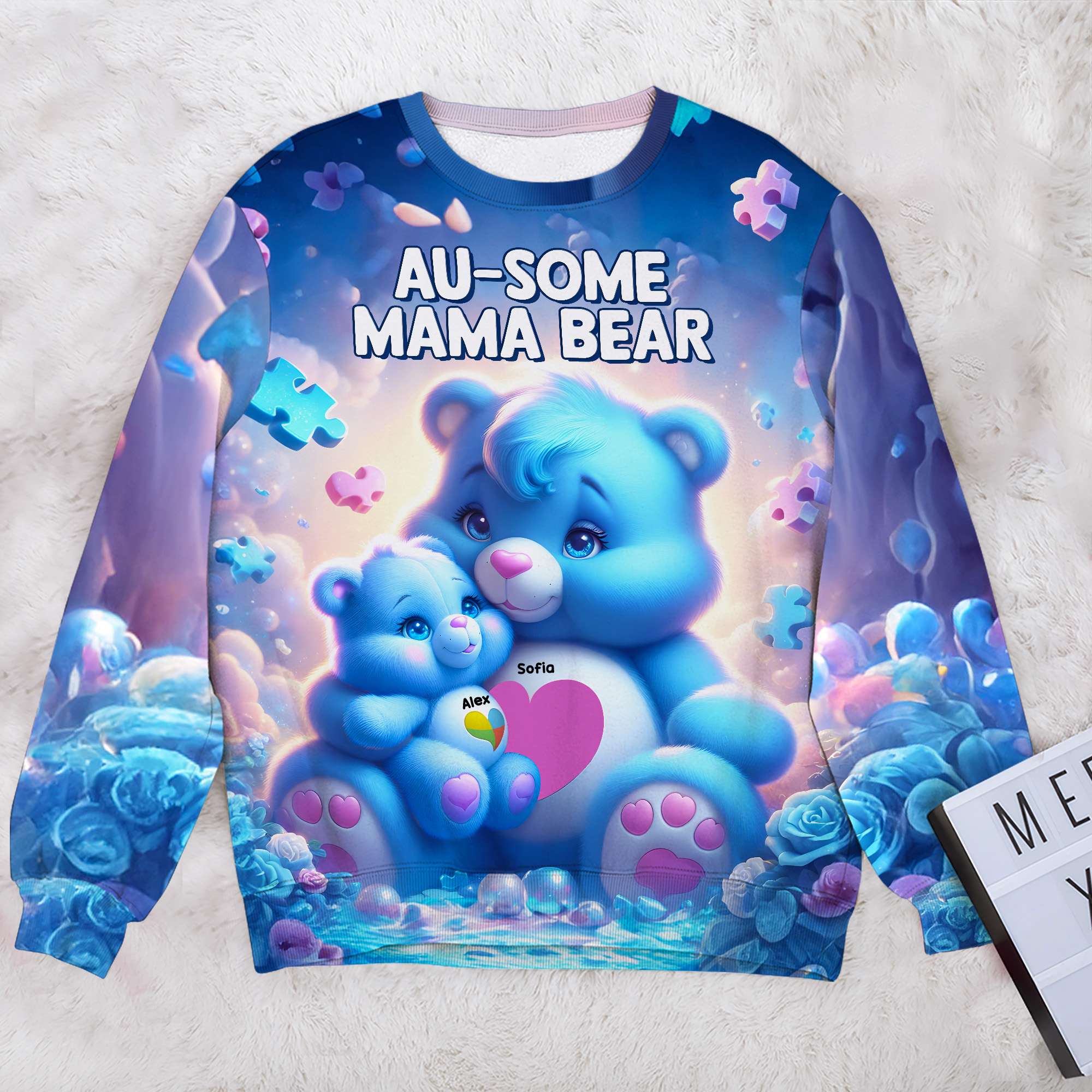 "Celebrate Your Unique Bond!" - Personalized 3D Shirt - Gift for Autism Mama and Grandmas AOP Products PopCulturePrints