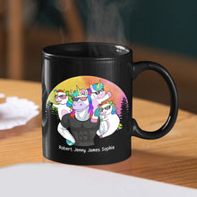 Load image into Gallery viewer, Personalized Family Unicorn Dad Coffee Mug - Heartfelt Gift Coffee Mug PopCulturePrints