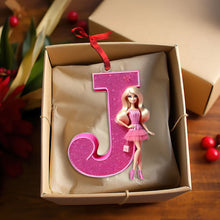 Load image into Gallery viewer, Custom Glitter Letter Christmas Ornament for Movie Fans Ornament PopCulturePrints