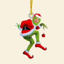Load image into Gallery viewer, Custom Holiday Grinch Photo Christmas Ornament Ornament PopCulturePrints