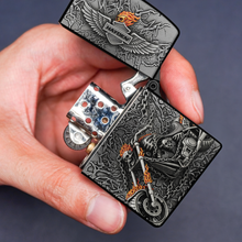 Load image into Gallery viewer, Ignite Your Spirit - Fire Beast Motorcycle Lighter - Personalized Gift for Bikers Lighter PopCulturePrints