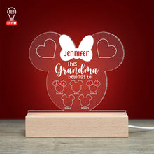 Load image into Gallery viewer, Personalized LED Light: This Grandma Belongs To Her Grandkids Led Night Light PopCulturePrints