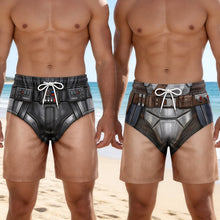 Load image into Gallery viewer, Unleash Your Inner Warrior - Personalized Men's Beach Shorts