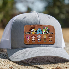 Load image into Gallery viewer, Custom Leather Patch Hat for Dad - Best Dad Ever Gift Caps PopCulturePrints
