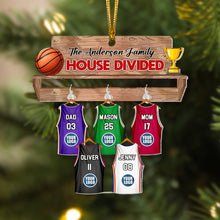 Load image into Gallery viewer, Custom Basketball Family Christmas Ornament Ornament PopCulturePrints