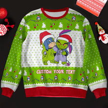 Load image into Gallery viewer, Customizable Christmas Sweater for Movie Fans Ugly Christmas Sweater PopCulturePrints