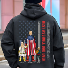 Load image into Gallery viewer, "Best Asshole Dad Ever" - Personalized Dad Shirt | Custom Gift for Fathers, Dads, and Grandfathers Shirts PopCulturePrints