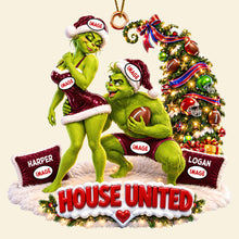 Load image into Gallery viewer, “House Divided But Our Love United” - Sport Lover Christmas Couple Ornament - Personalized Gifts for Couples Ornament PopCulturePrints