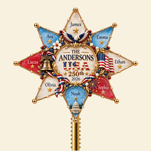 Load image into Gallery viewer, “Celebrate Togetherness!” - Patriot Family Tree Topper - Personalized Christmas Gifts for Family Ornament PopCulturePrints