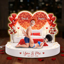 Load image into Gallery viewer, "You & Me - We Got This" - Personalized Sassy Couple Acrylic Light Box Gift for Couples Light Box PopCulturePrints