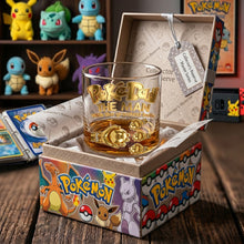 Load image into Gallery viewer, “Be the PokéDad with the Greatest Balls” - Personalized Pocket Monster Dad Fist Bump Glass - Gift for Dads, Grandpas, and Pokemon Fans Glass PopCulturePrints