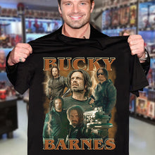 Load image into Gallery viewer, "Embrace Your Inner Hero with Bucky Barnes T-Shirt" - Personalized Gift for Marvel Fans Shirts PopCulturePrints