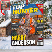 Load image into Gallery viewer, “The Hunting Legend” - Custom Personalized Christmas Ornament for Hunting Lovers Ornament PopCulturePrints